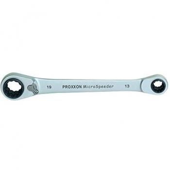 PROXXON23 236 Llave MicroSpeeder Policarraca Reversible4 en 1, gris