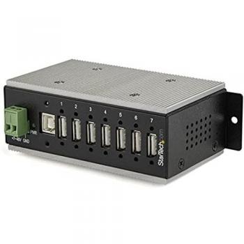 StarTech.com 7-Port Industrial USB 2.0 Hub with ESD Protection & 350W Surge Protection - Wall Mountable