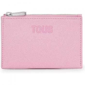 Monedero tarjetero de mujer Tous New Dorp pequeño rosa 2002103513