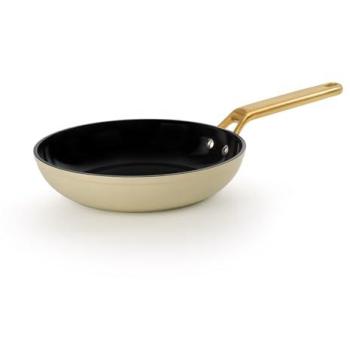 Sartén Antiadherente Cerámico 24 cm Arcos Samoa Iconic Beige - Aluminio Forjado, Mango de Acero Inoxidable, Apta para Lavavajillas y Libre de PFOA/PTFE/P