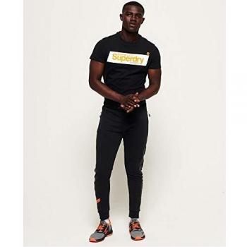 Superdry Combat Boxer Jogger Pantalones Deportivos, Negro, L para Hombre