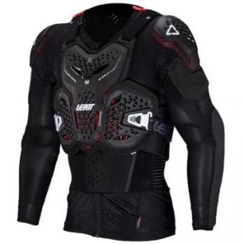 Chaqueta Protectora Leatt 4.5 EVO Negra Talla L con Protección Rígida y Ventilación