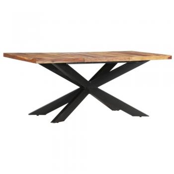 Mesa de comedor de madera maciza de sheesham 180x90x76 cm