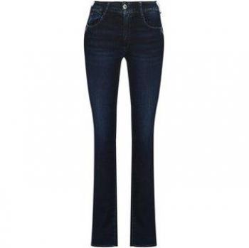 Le Temps des Cerises Women's High-Waisted Push-Up Straight Leg Jeans in Blue/Black