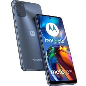 Smartphone Motorola Moto E32 Gris 6.5 LCD 90Hz 8 Núcleos 4GB RAM 64GB Almacenamiento, Cámara Triple de 16MP + 8MP