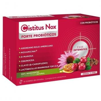 CISTITUS Nox Forte con Probióticos, 10 Sobres Bicámara