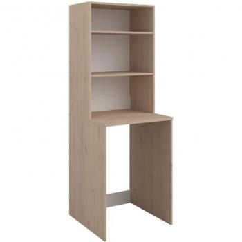 Mueble para lavadora con estantes - Natural claro - L65 x Alt. 184 cm - ERKANO