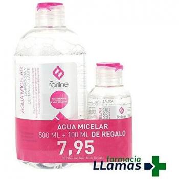 AGUA MICELAR FARLINE PACK 500ML + 100ML DE REGALO