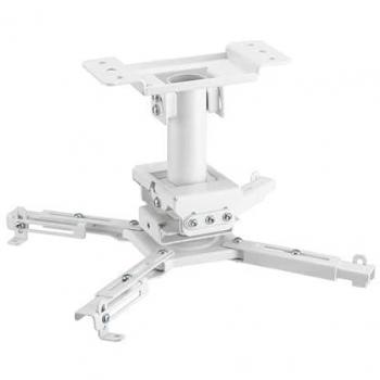 Soporte de Techo para Proyectores Blanco 25cm Giratorio/Inclinable