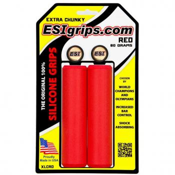 ESI GRIPS Puños Extra Chunky Color Rojo
