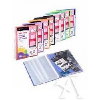 Carpeta con espiral Archivex Star A4, 60 fundas de polipropileno (PP), colores surtidos