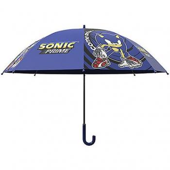 Paraguas Automático Infantil Sonic 54cm Oficial para Niños y Niñas, Ideal para Colegio y Excursiones