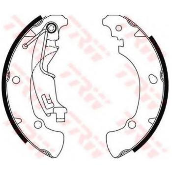 Juego de zapatas de freno TRW GS8487 para Nissan Almera II y Primera 5 puertas
