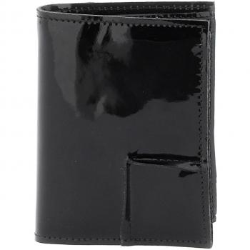 Comme des Garçons Bifold Patent Leather Wallet - Unisex Black, One Size