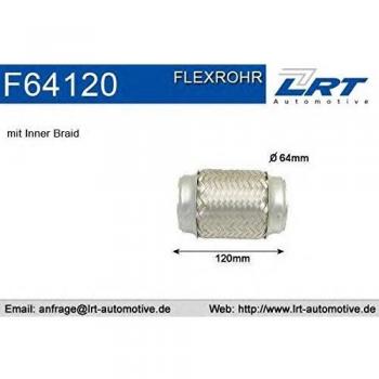 Unión flexible de escape LRT F64120 con trenzado resistente