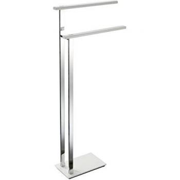 Manillons Torrent - Modelo 1920 | Toallero de Pie Acero Inoxidable - Cromo Blanco Brillo