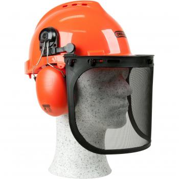 Oregon 562412 - Casco de seguridad Yukon con visera y protección auditiva, cómodo y resistente a los impactos, equipo de protección