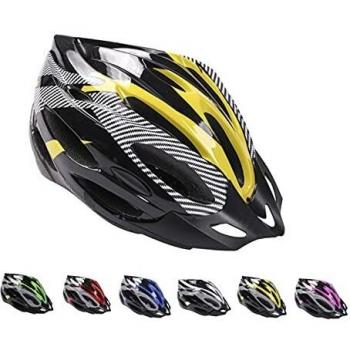 Casco de Bicicleta de Montaña, Casco de Bicicleta para Adultos Casco Ajustable con Visera Extraíble Casco de Bicicleta MTB City Specialized para Bicicleta de Montaña y para Hombres y Mujeres Amarillo