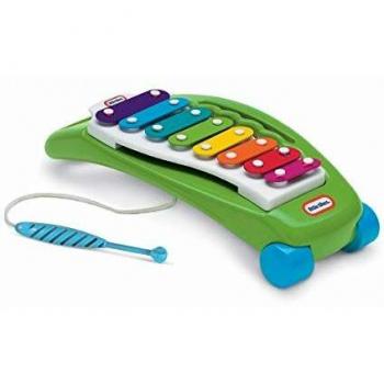little tikes Tambor Tap-A-Tune-2 Formas de Tocar-Primer Instrumento Ideal-Promueve la Coordinación Visual Habilidades Motoras Finas, Color Xylophone