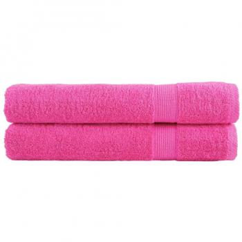 Toallas Premium SOLUND 2 unidades Rosa 100x200 cm 600 gsm 100% algodón