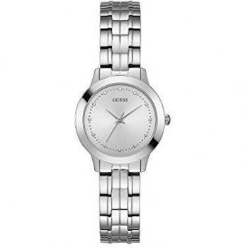 Guess Reloj Analógico para Mujer de Cuarzo con Correa en Acero Inoxidable W0989L1