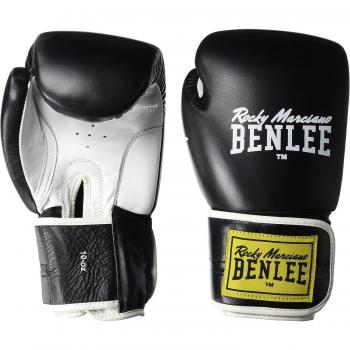 Guantes de Boxeo de Cuero Benlee Tough Negros 10 oz Unisex