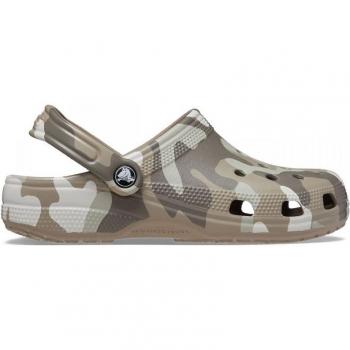 Men's Classic Printed Camo Green Crocs Clogs