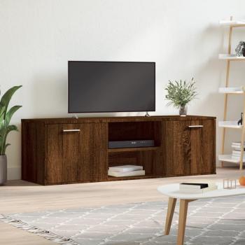 Mueble de TV de madera de ingeniería marrón roble 120x34x37 cm vidaXL