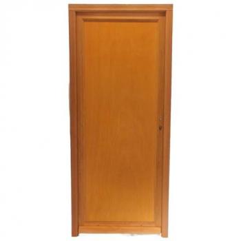 Puerta de Servicio Completa Armagos de Madera, H.200 x L.90 Izquierda + Manija y Cilindro