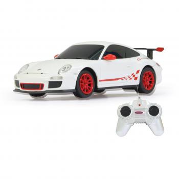 Jamara Superdeportivo Teledirigido Porsche GT3 RS Blanco 1:24 - Coche Eléctrico Radio Control, escala 1:24, diseño detallado del Porsche GT3 RS, control remoto, velocidad y mani