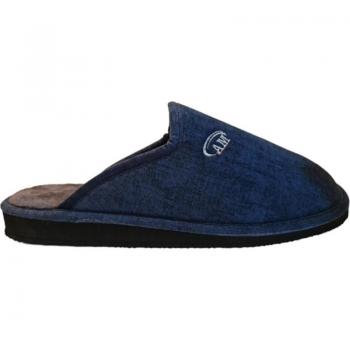 Zapatilla Casa Amoros REANE Destalonada con Logo Bordado, Cómoda y Suela Antideslizante para Hombre GALIANA REANE AZUL
