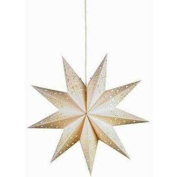 Estrella de Papel Solvalla, 45 cm, E14, Blanca