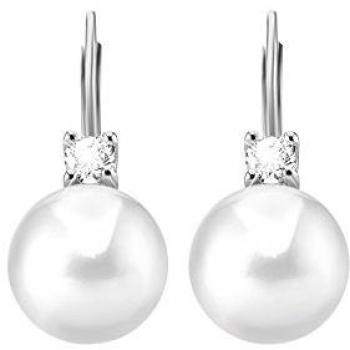 Pendientes de Plata 925 con Perla de 8 mm y Circonitas para Mujer - Modelo Stroili 1505457