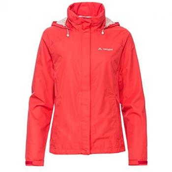 Women's Vaude Escape Bike Light Jacket - Windproof, Waterproof, Breathable - Size 34 - Red