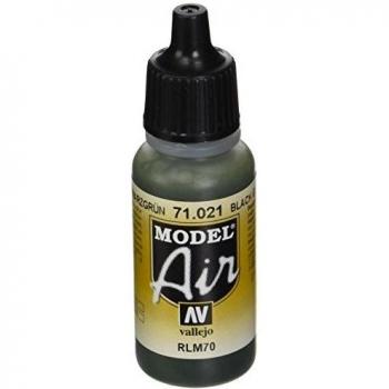 VALLEJO-71021 71021 Model Air Color RLM70 SCHWAR, Multicolor