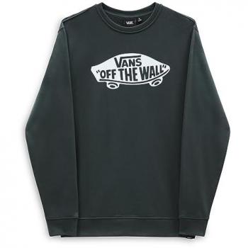 Sudadera Vans Classic Off The Wall Crew verde oscuro blanco - L