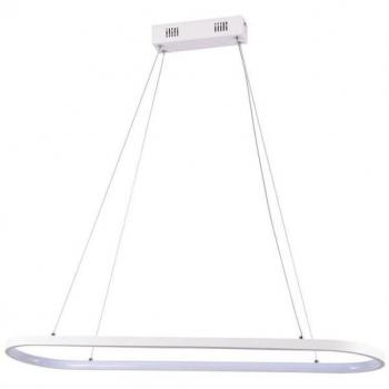 Lámpara de suspensión LED 24W de metal blanca 8020100cm 3000K