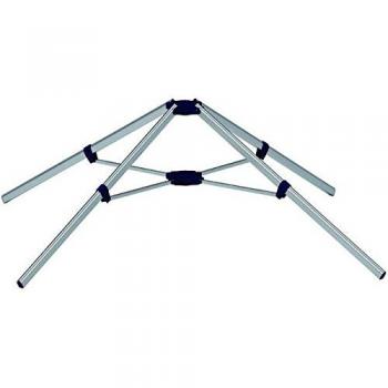Gimi SPA 1276 Base Soporte de jardín Estante para ordenar y secar la Ropa, Aluminio, Multicolor, 88x16x16 cm