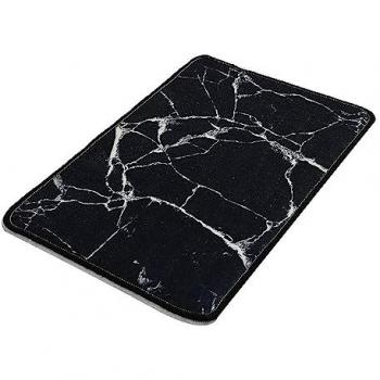 Alfombra de Baño Antideslizante Negra 100% Micro-poliamida 40x60 cm