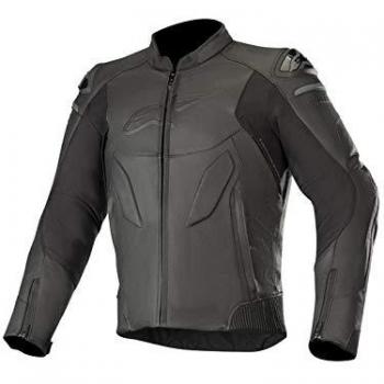 Chaqueta de cuero Alpinestars Caliber para motociclistas negra, talla 52
