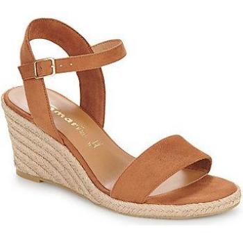 Sandalias de tacón Tamaris 28300-305 marrón cognac con tecnología Touch-it para dama - Talla 39