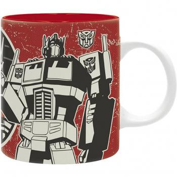 Taza Autobots Optimus Prime Transformers Japonesa Cerámica 320 mls