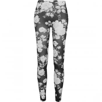 Urban Classics Ladies Flower Leggings Leggings Negro L