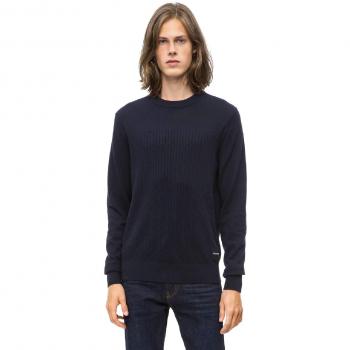 Calvin Klein jersey de cuello redondo para hombre J30J309543 402 XL Blu