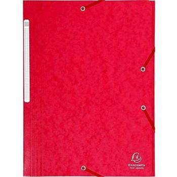Exacompta 17109H - Carpeta con goma, A4, color rojo