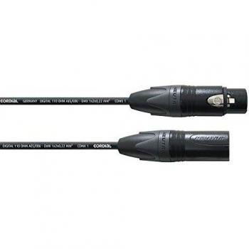 Cordial CDX 5-1 DMX Negro - Cable DMX de 5 pines, color negro