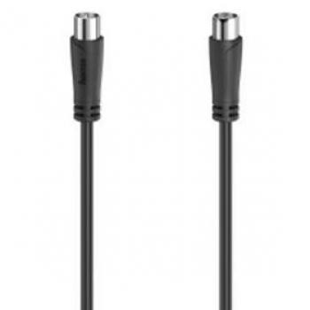 Cable de Antena Coaxial Hama 00205052 - 1,5 m Negro