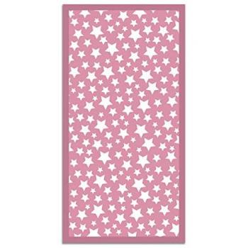 Alfombra Vinílica Estrellas Rosa 120 x 170 cm - Antideslizante, Antihongos e Ignífuga para Cocina y Salón