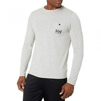 Helly Hansen Fjord Long Sleeve Camiseta De Manga Larga, Hombre, 949 Grey Melange, M