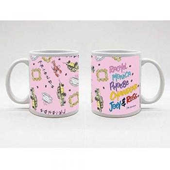 LAST LEVEL Taza Friends Nombres Rosa, 5.3 tons, Cerámica